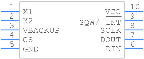 DS1390U-18+ - Analog Devices - PCB symbol