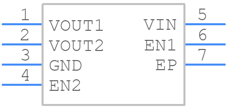 AP7342D-3333FS6-7 - Diodes Incorporated - PCB symbol
