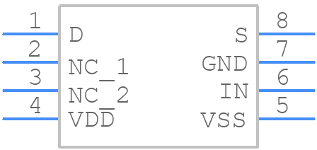 ADG601BRMZ - Analog Devices - PCB symbol