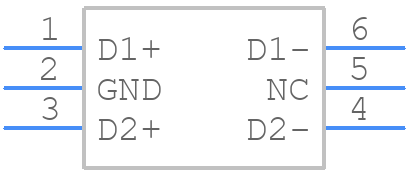 TPD4E1U06DBVR - Texas Instruments - PCB symbol