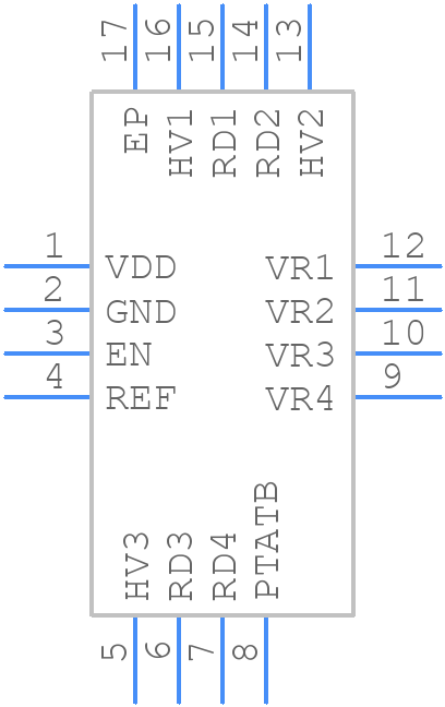 HMC1060LP3E - Analog Devices - PCB symbol