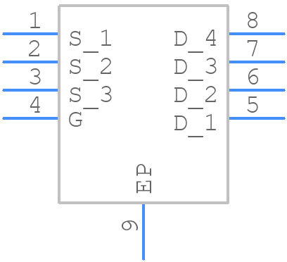 SI7850DP-T1-GE3 - Vishay - PCB symbol