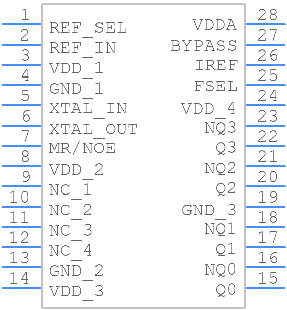 841604AGILF - Renesas Electronics - PCB symbol