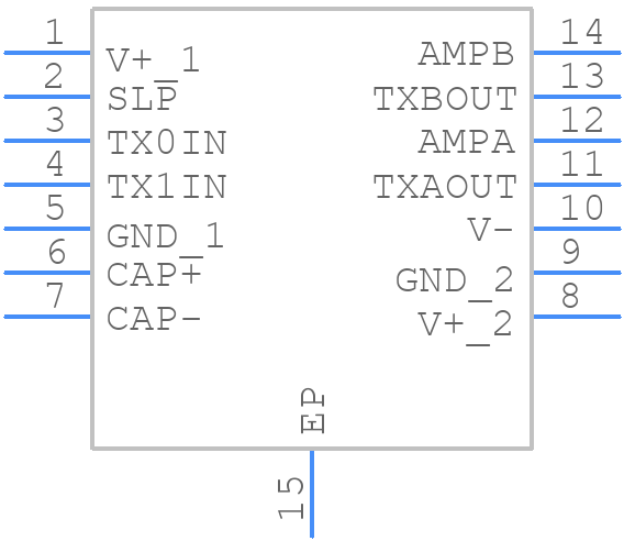HI-8592PSIF - Holt Integrated Circuits Inc. - PCB symbol