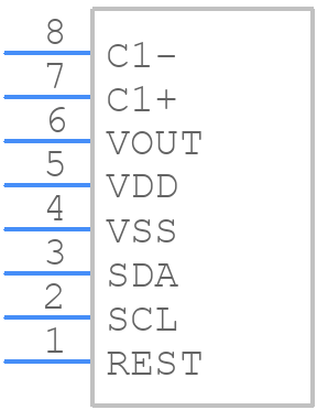 NHD-C0216CiZ-FN-FBW-3V - Newhaven Display - PCB symbol