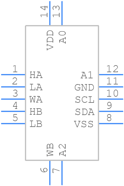 TPL0102-100RUCR - Texas Instruments - PCB symbol