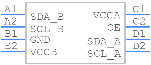 TCA9406YZPR - Texas Instruments - PCB symbol