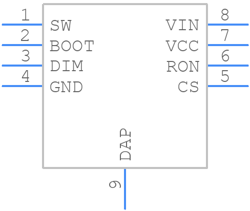 LM3404HVMR/NOPB - Texas Instruments - PCB symbol