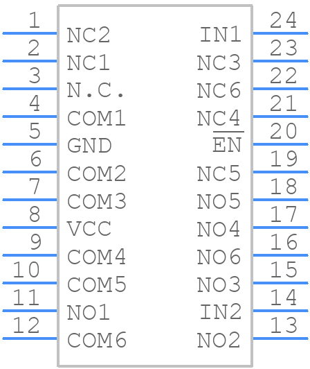 TS3A27518EPWR - Texas Instruments - PCB symbol