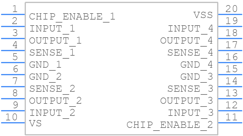 L293E - STMicroelectronics - PCB symbol
