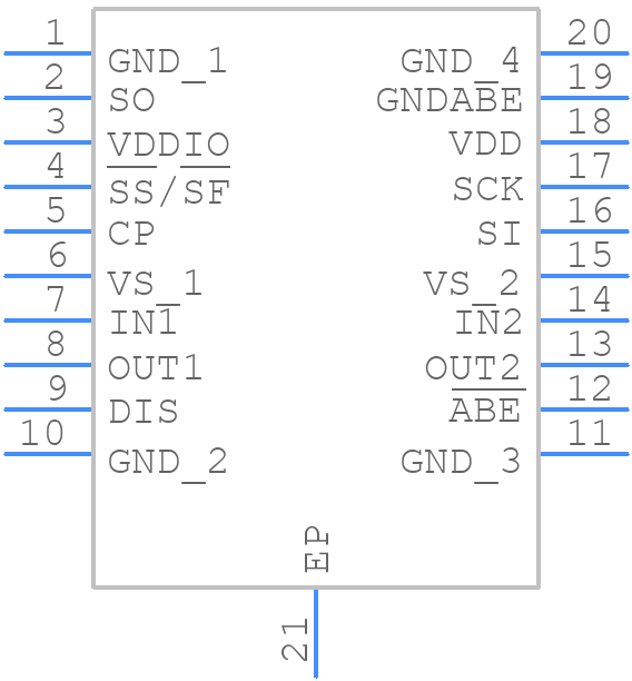 TLE8209-2SA - Infineon - PCB symbol