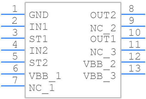 BTS5215LAUMA1 - Infineon - PCB symbol