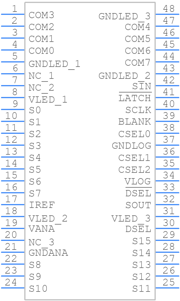 TLC5920DLR - Texas Instruments - PCB symbol