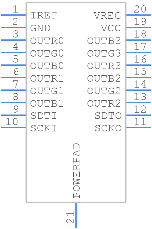 TLC5971PWPR - Texas Instruments - PCB symbol
