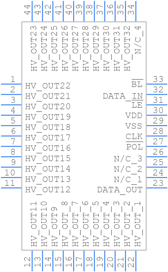 HV5622PG-G - Microchip - PCB symbol