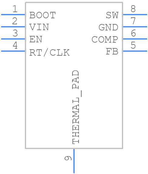 TPS54360QDDARQ1 - Texas Instruments - PCB symbol