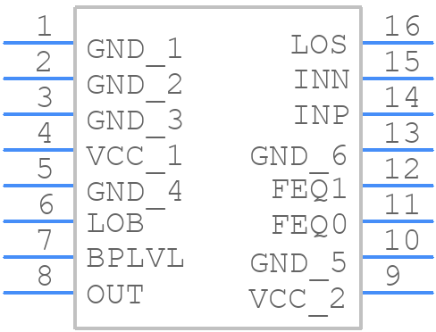 MAX7474EAE+T - Analog Devices - PCB symbol