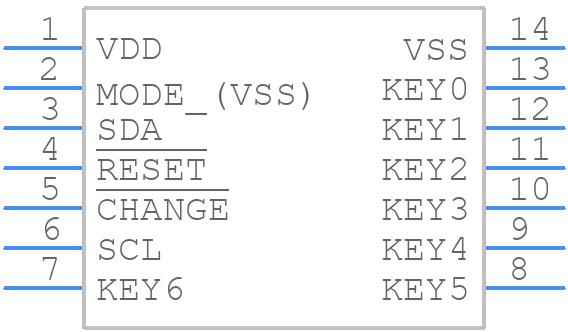 AT42QT1070-SSU - Microchip - PCB symbol