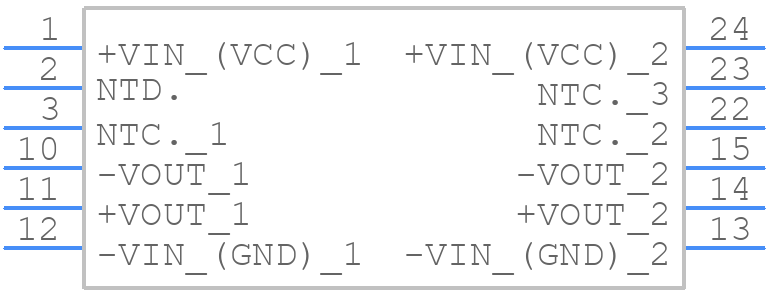 TEM 2-2411 - Traco Power - PCB symbol