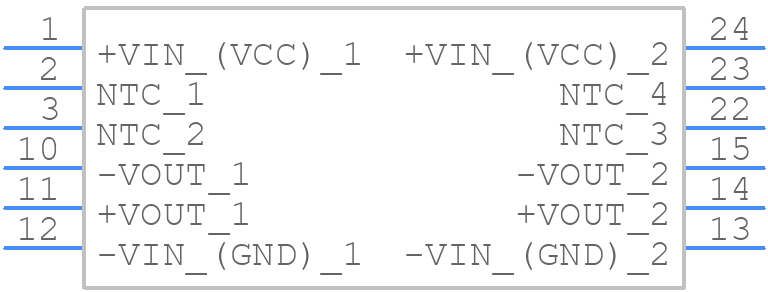 TEM 2-2412 - Traco Power - PCB symbol