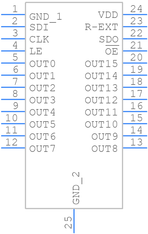 STP16CPC26XTR - STMicroelectronics - PCB symbol