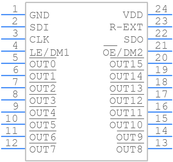 STP16CP05PTR - STMicroelectronics - PCB symbol