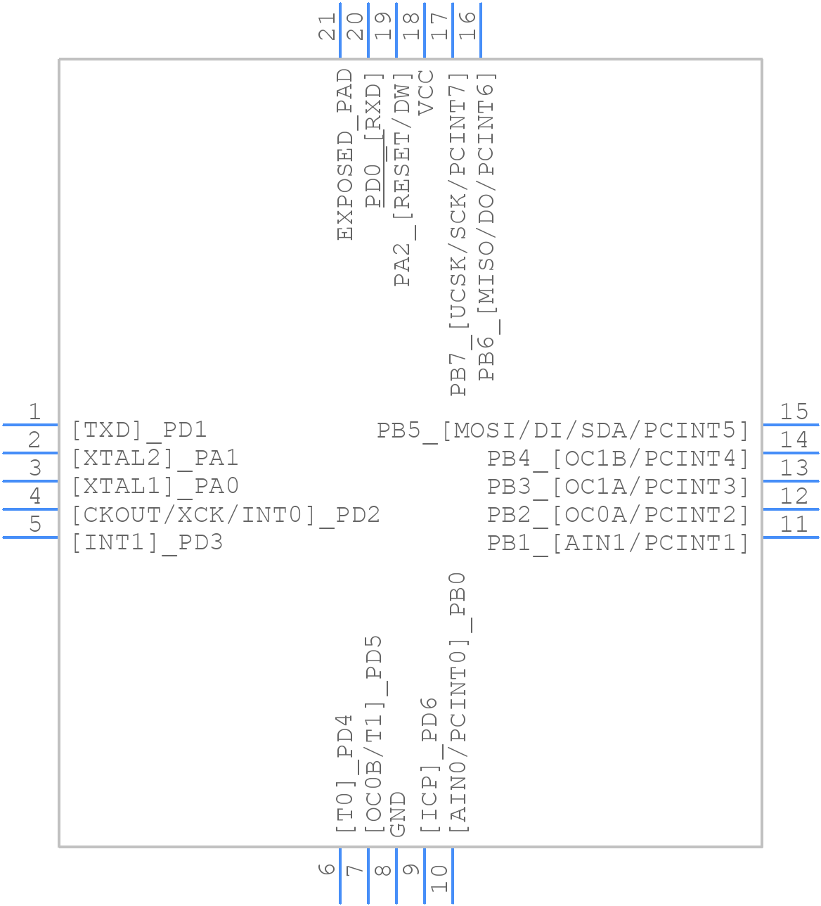 ATTINY2313-20MU - Microchip - PCB symbol