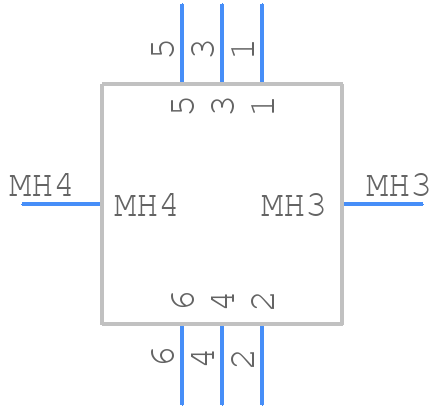 43860-0014 - Molex - PCB symbol