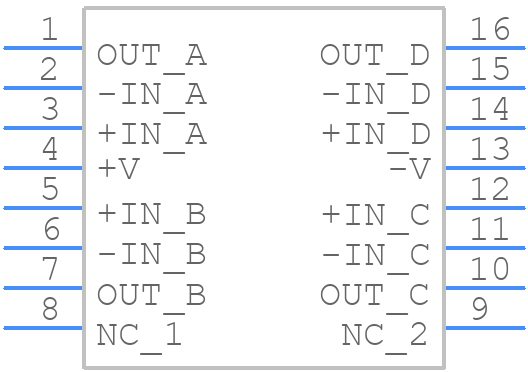 OPA4353EA/250 - Texas Instruments - PCB symbol