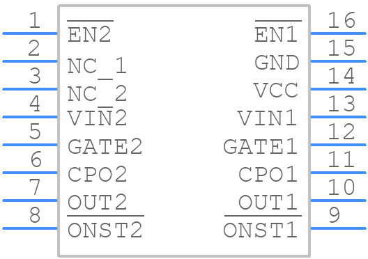 LTC4353IMS#PBF - Analog Devices - PCB symbol