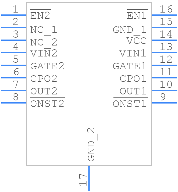 LTC4353IDE#PBF - Analog Devices - PCB symbol