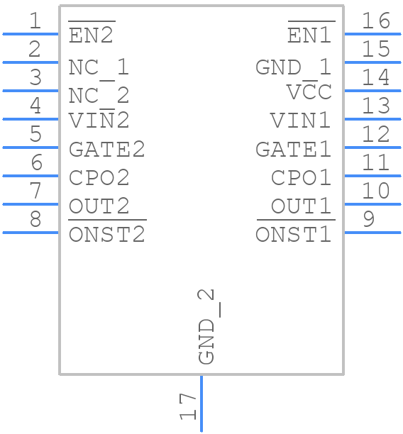 LTC4353CDE#PBF - Analog Devices - PCB symbol