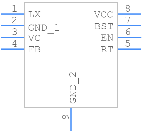 BD9G341AEFJ - ROHM Semiconductor - PCB symbol