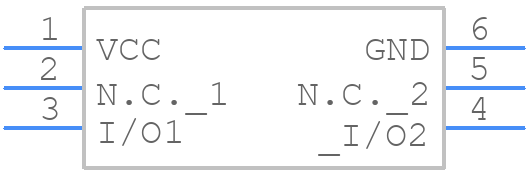MAX13202EALT+T - Analog Devices - PCB symbol