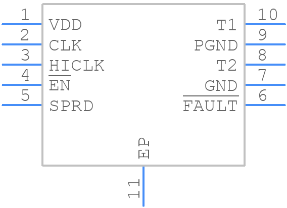 MAX13253ATB+T - Analog Devices - PCB symbol