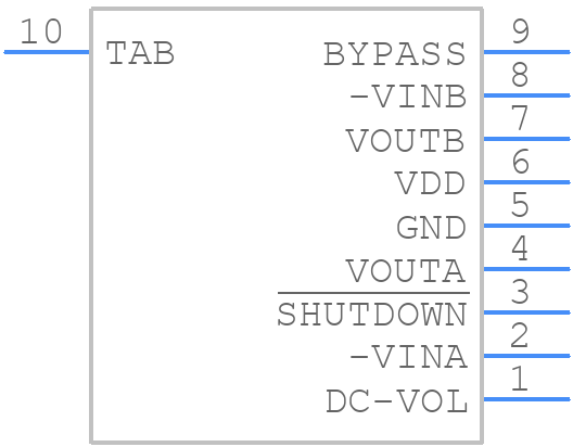 LM4952TS - Texas Instruments - PCB symbol