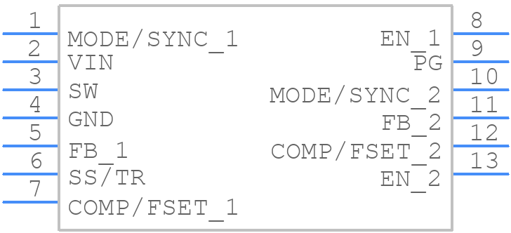 TPS6281220QWRWYRQ1 - Texas Instruments - PCB symbol