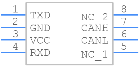 TCAN332DR - Texas Instruments - PCB symbol