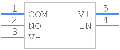 MAX4516CUK+T - Analog Devices - PCB symbol