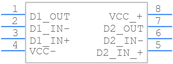 THS6042IDG4 - Texas Instruments - PCB symbol