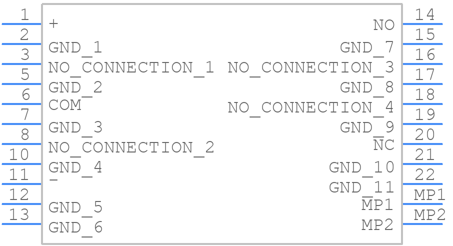 HF6 53 - TE Connectivity - PCB symbol