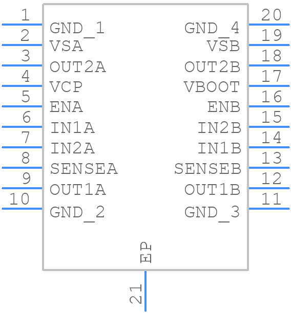 L6205PD013TR - STMicroelectronics - PCB symbol