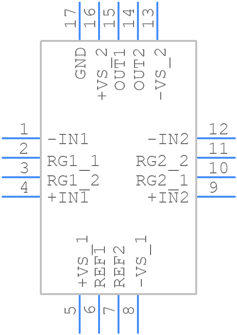 AD8224ACPZ-WP - Analog Devices - PCB symbol