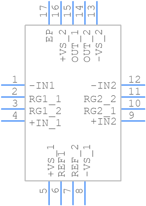 AD8224ACPZ-RL - Analog Devices - PCB symbol