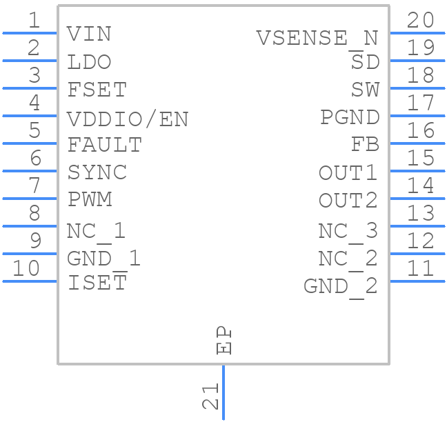 LP8862QPWPRQ1 - Texas Instruments - PCB symbol