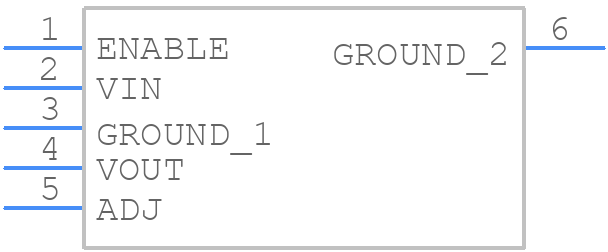 NCP5663DSADJR4G - onsemi - PCB symbol
