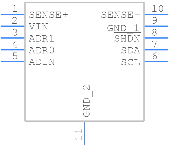 LTC4151IDD#TRPBF - Analog Devices - PCB symbol