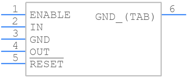 TPS72618KTTT - Texas Instruments - PCB symbol