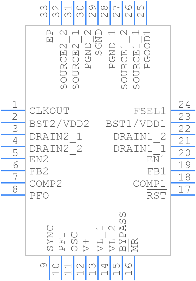 MAX5072ETJ+ - Analog Devices - PCB symbol