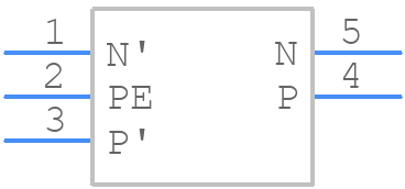 FN402-1-02 - Schaffner - PCB symbol